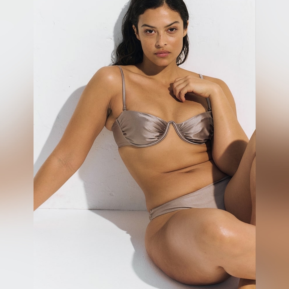 H&M Bikini Set Grège NWT XS